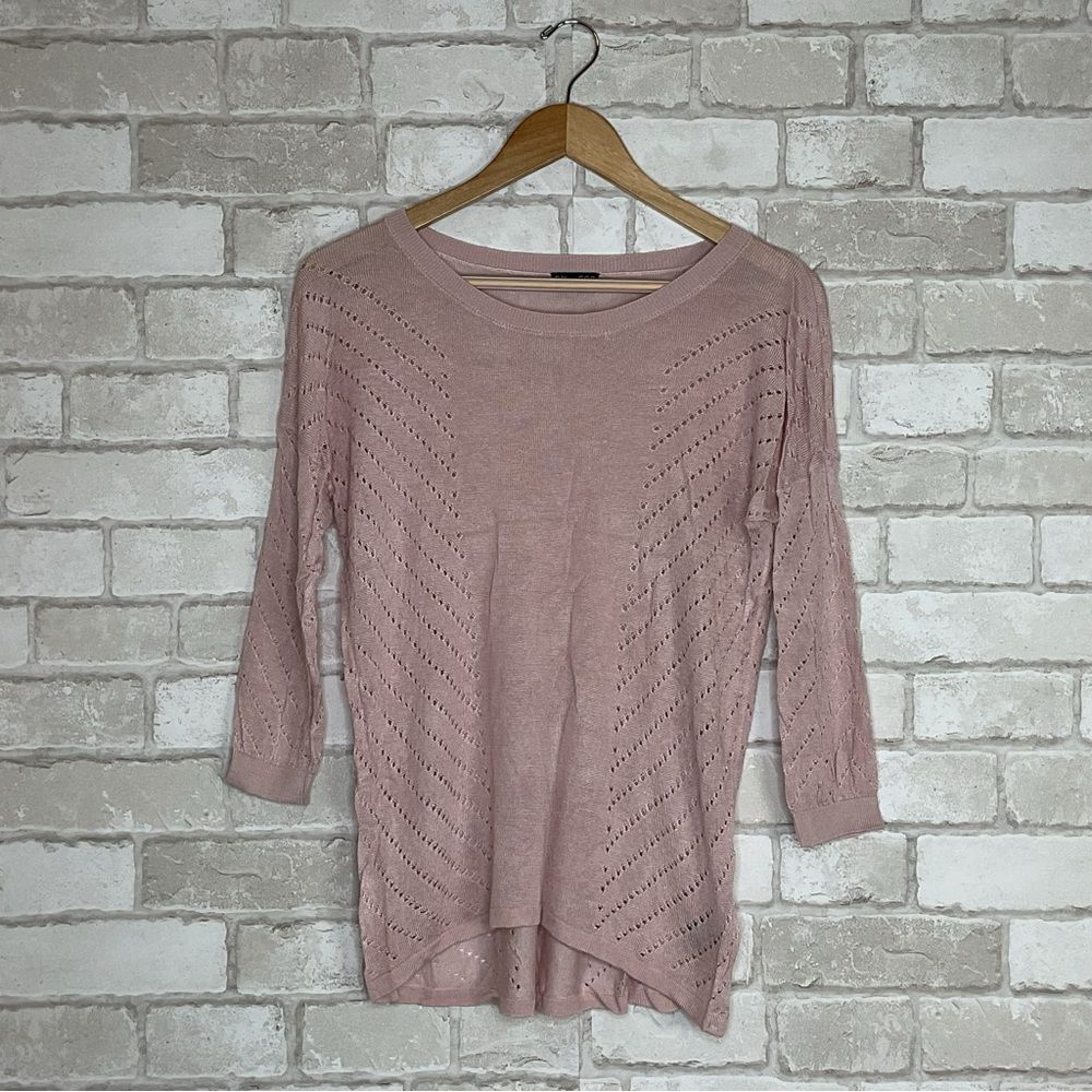 Express Dusty Pink Knit Top Size L